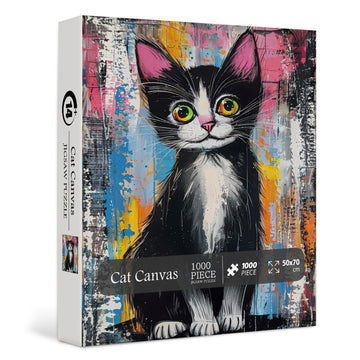 Cat Canvas puzzle puzzle 1000 pezzi